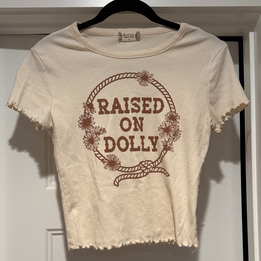 Altar'd State Cream Raised on Dolly Tee